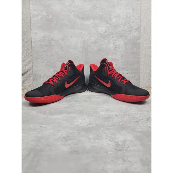 Nike Mens Basketball Sneakers Size 11 Air Precision III Black Red Shoes