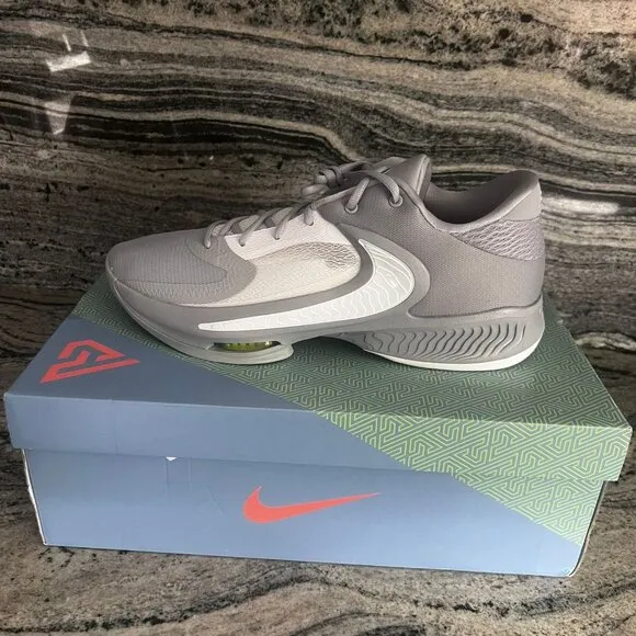 Nike Mens Zoom Freak 4 TB 'Wolf Grey' Basketball Shoes/Sneakers SZ 14