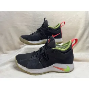 NIKE Paul George PG 2 Mens Black Athletic Basketball Shoes Sneakers Sz 8.5