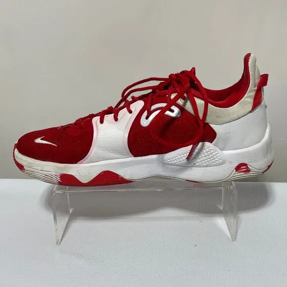 Nike PG 5 TB Paul George Basketball Shoes University Red Sneakers Mens Size 11.5