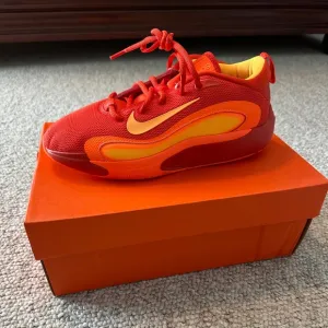 Nike Red and Yellow Sneakers Dynamic Design