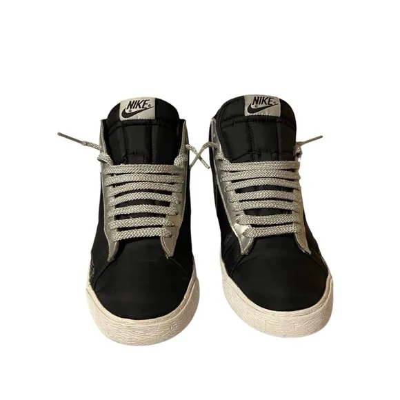 Nike SB Blazer High Black Metallic Silver Size 10 Men’s Shoe 315877-008