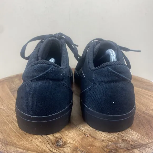 Nike SB Chron 2 Triple Black Mens Black Size 13 Low Top Athletic Skate Shoes