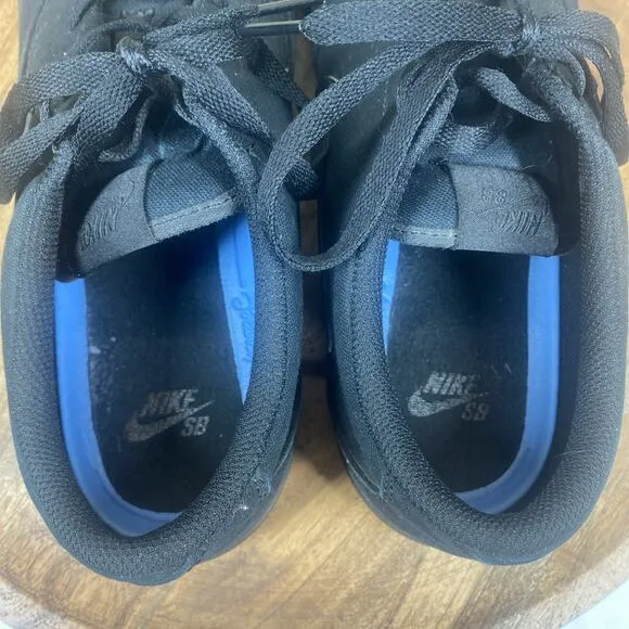 Nike SB Chron 2 Triple Black Mens Black Size 13 Low Top Athletic Skate Shoes