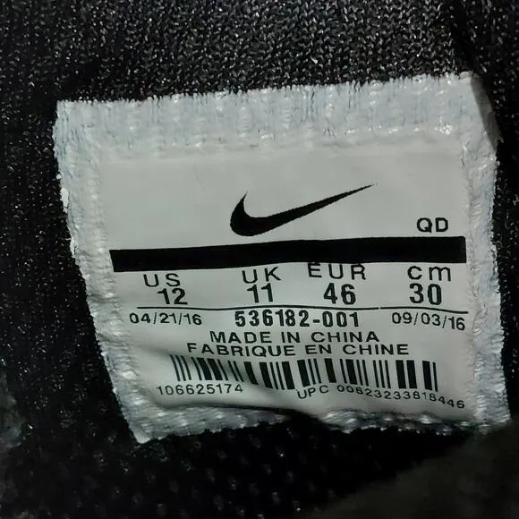 Nike SB Dunk High Boots Men's Size 12 Black 536182-001 Skater Sportswear