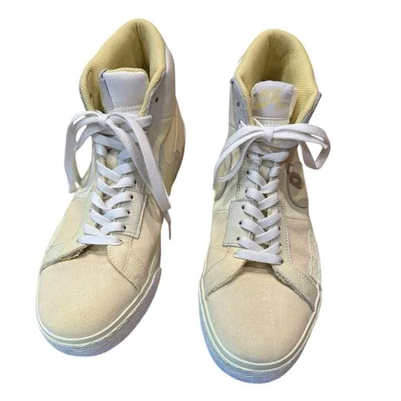 Nike SB Zoom Blazer Mid Prm Sneakers Yellow Lemon Wash Premium Skater Men Size 9