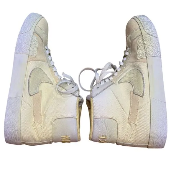 Nike SB Zoom Blazer Mid Prm Sneakers Yellow Lemon Wash Premium Skater Men Size 9