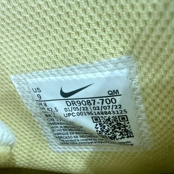 Nike SB Zoom Blazer Mid Prm Sneakers Yellow Lemon Wash Premium Skater Men Size 9