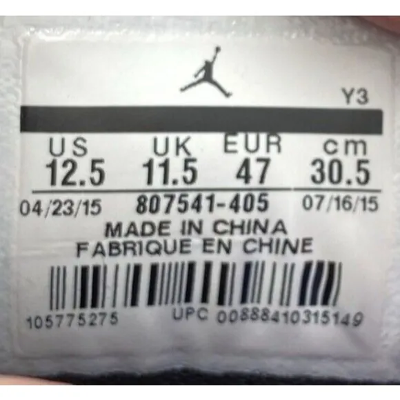 Nike Shoe Mens 12.5 Air Jordan Spike Forty PE 807541-405 Basketball Sneakers