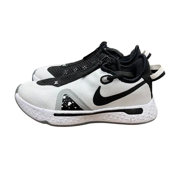 Nike Sneakers Mens 6 Black White PG 4 PAUL GEORGE BASKETBALL RARE NEW CD5079 100