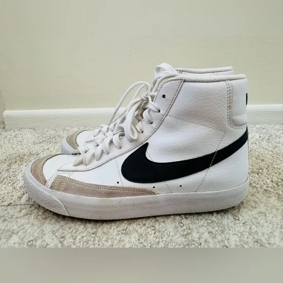Nike White Black Blazer Mid '77 Kids Shoes Sneakers Size 7Y