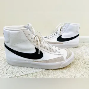 Nike White Black Blazer Mid '77 Kids Shoes Sneakers Size 7Y