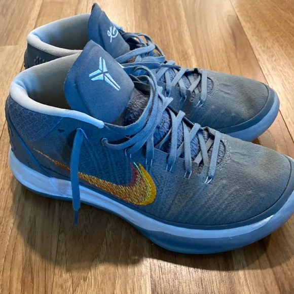 Nike x Kobe AD Sneakers Mid Grey Snakeskin 2017 Basketball 922482-005 M 8.5