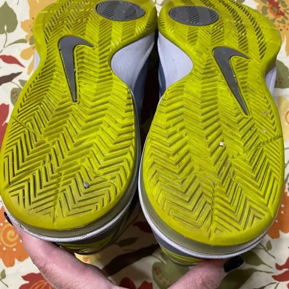 Nike Zoom Hyperrev Apple Green/Yellow Basketball Sneakers 630913-300 Men's Sz 11