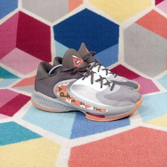 Nike Zoom Freak 4 Letter Bros Ironstone Orange DJ6149-003 Sneakers Men's 10.5 US