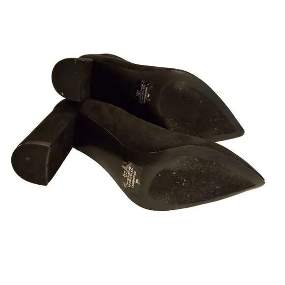 Nine West Womens Black Pointed Toe Boots 8M