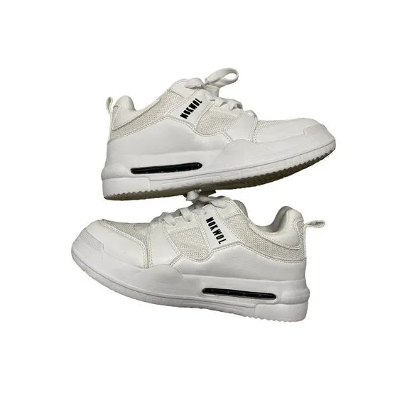 Nokwol Grind Mesh Skater Platform Sneakers White-sz 8
