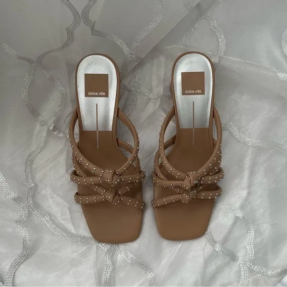 NWB Dolce Vita Zasa studded crisscross sandals