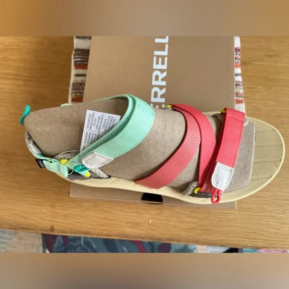 NWB Merrell Speed Fusion Sport RMX Sandals in Celadon/ Blossom