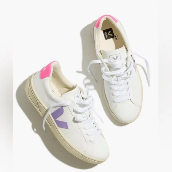 NWB Veja Urca CWL white lavender pink size 10 EUR 41 new skater sneakers shoes