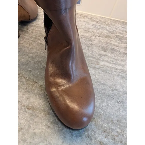 NWOB Ecco Women's Dress Classic Buckle Ankle Boot SIZE  39 / US 8.5 Walnut New