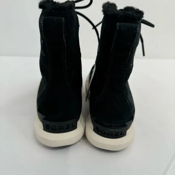 NWOB Sorel Women’s Explorer II Joan Black Waterproof Winter Boots Size 6.5