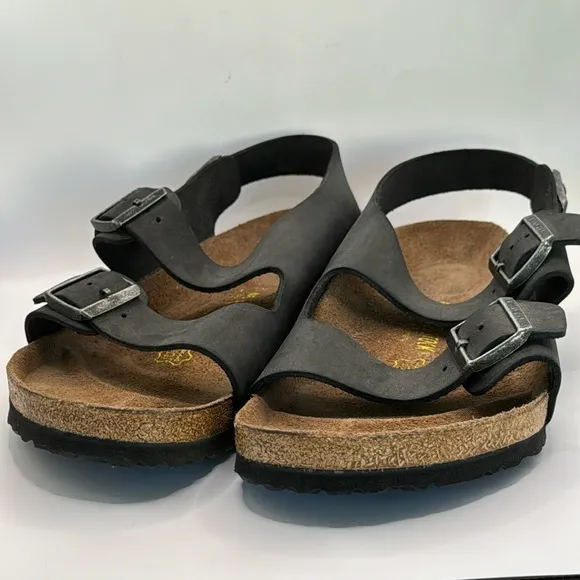 NWOT BIRKENSTOCK™️ Men's Size EU36 (13M) 'MILANO' Black Leather Sandals