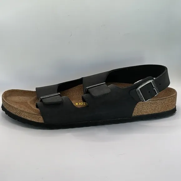 NWOT BIRKENSTOCK™️ Men's Size EU36 (13M) 'MILANO' Black Leather Sandals