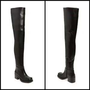 NWOT Jeffrey Campbell Reflect OK Thigh High Platform Boots in Black