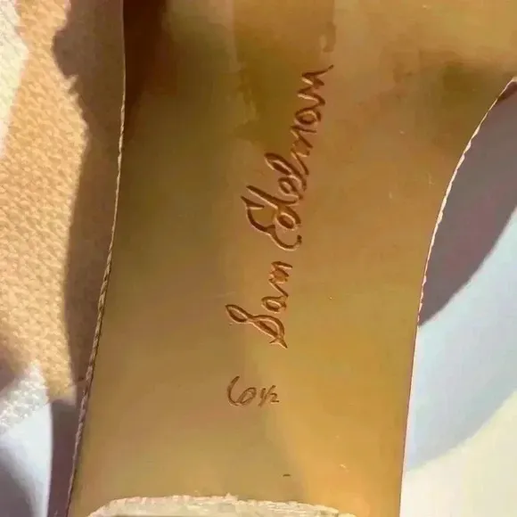 NWOT Sam Elderman Olia Block Heel