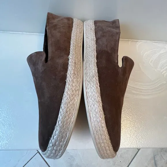 NWOT. VINCE Emmitt Slip-On Espadrille Loafers. Mens Size 11Color Brown.