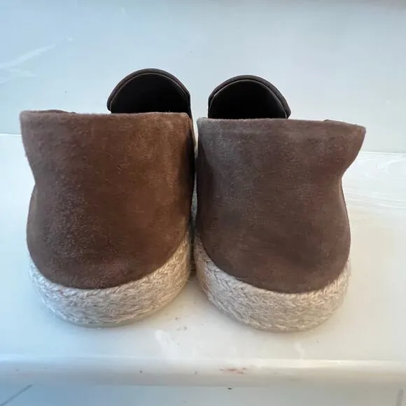 NWOT. VINCE Emmitt Slip-On Espadrille Loafers. Mens Size 11Color Brown.