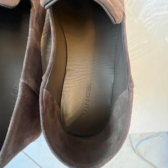 NWOT. VINCE Emmitt Slip-On Espadrille Loafers. Mens Size 11Color Brown.