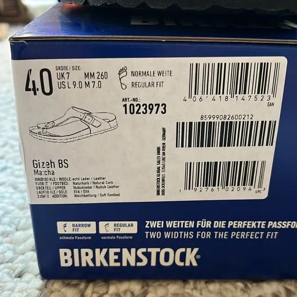 NWT Birkenstock Gizeh Soft Footbed Sandals