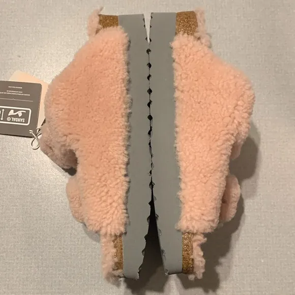 NWT Birkenstock Papilio Arizona Big Buckle Shearling Sandals Size US 7/EU 38