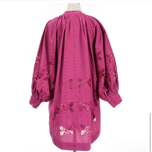 NWT Carolina K Augustina Minidress, sparkling grape (magenta)
