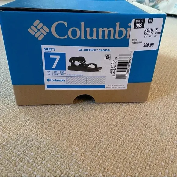 NWT Columbia Globetrot men’s sandals black