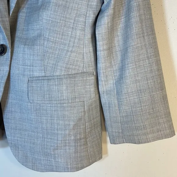 NWT. J. Crew 0 Super 120’s 100% Wool One Button Blazer.