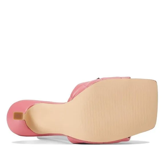 NWT Marc Fisher Women's Dacorin Quilted Studded High Heel Slide Sandals