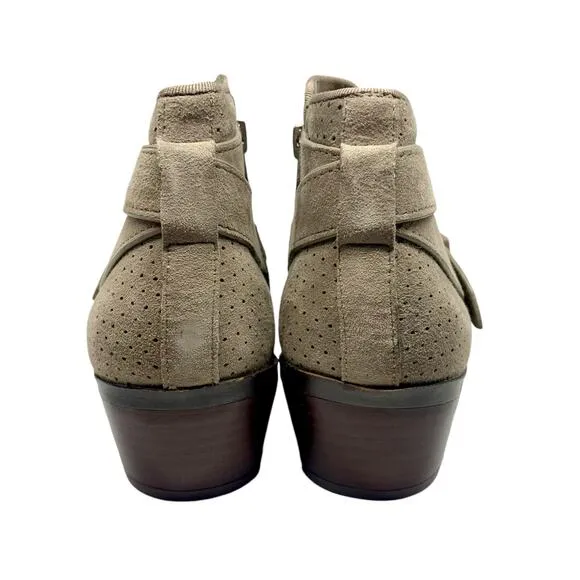 NWT Sam Edelman Patrisha Suede Ankle Boots in Putty Size 7
