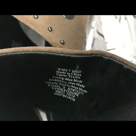NWT Simply Vera Svnikkitaupe Sandals
