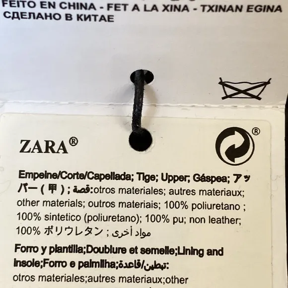 NWT. Zara Man Black Faux Leather Strapped Sandals. Size 8, 9.