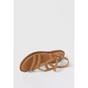 NWT ZARA studded leather sandals