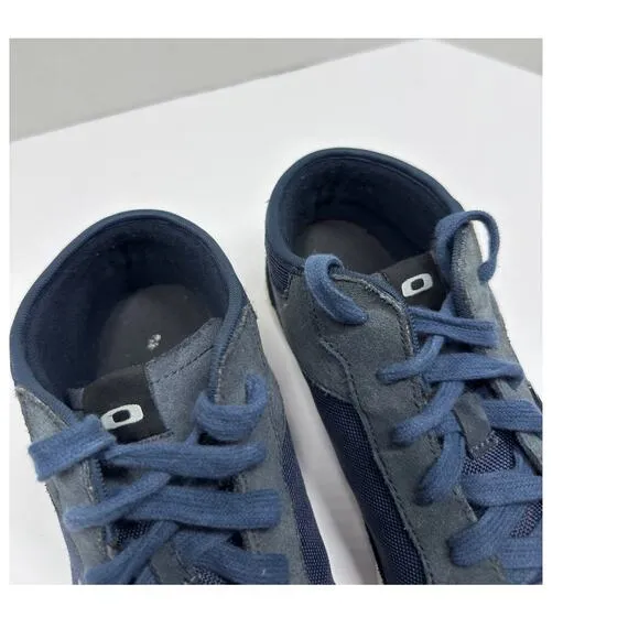 Oakley Road Trip Y2K Skater Suede Navy Blue Mid Sneakers Mens Size 11.5