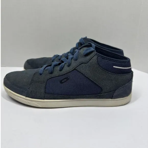 Oakley Road Trip Y2K Skater Suede Navy Blue Mid Sneakers Mens Size 11.5