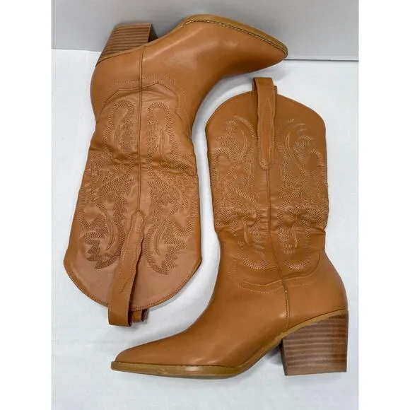 Oasis Society Amaya classic western boots brown size 7.5