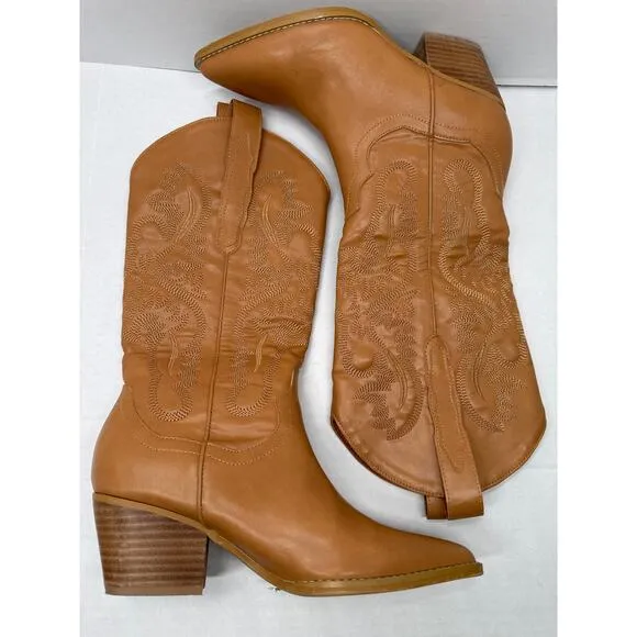 Oasis Society Amaya classic western boots brown size 7.5