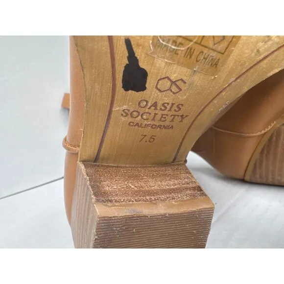 Oasis Society Amaya classic western boots brown size 7.5