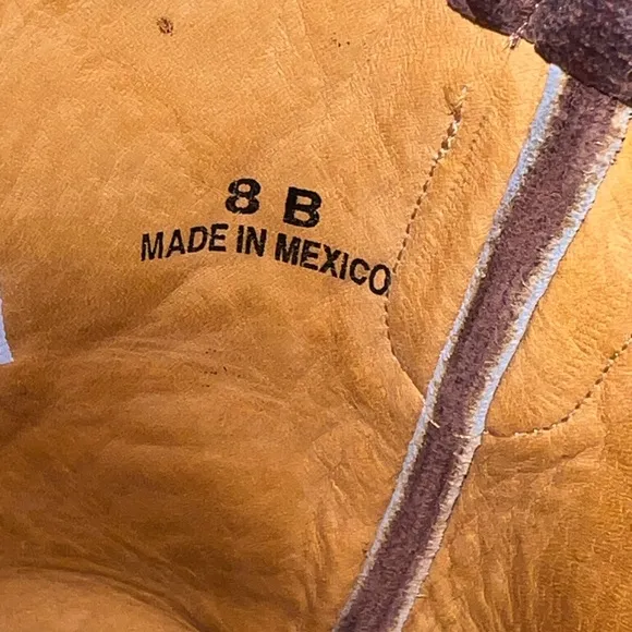 Old Gringo Brown Leather Cowboy Boots with Embroidery Size 8