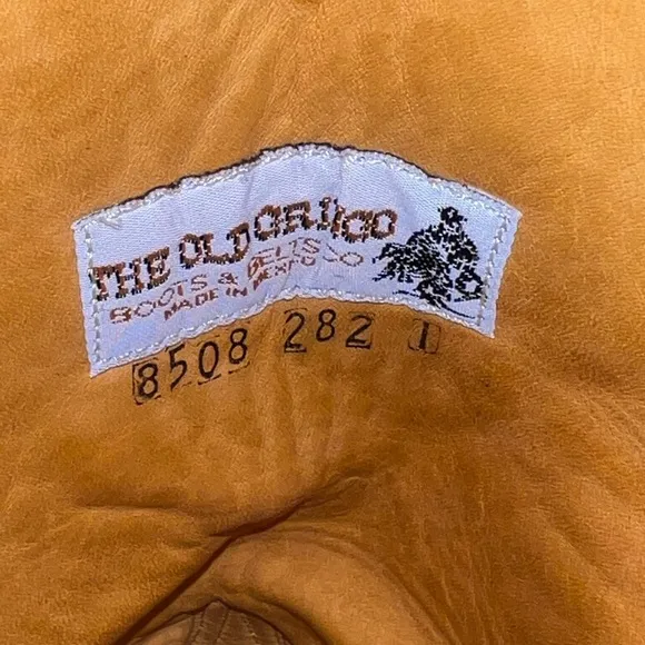 Old Gringo Brown Leather Cowboy Boots with Embroidery Size 8